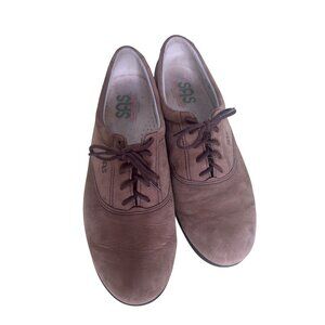 SAS Whisper Camel Suede Oxford Walking Shoe 10